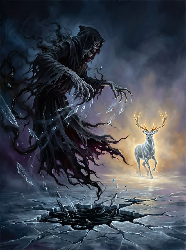 Dementor nad zamrznutým jazerom