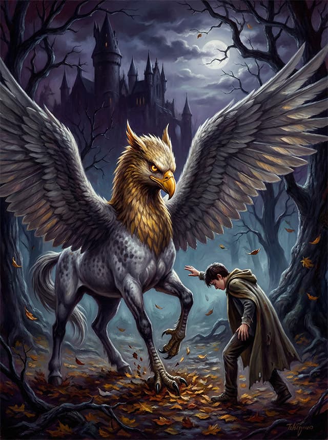 Hipogryf v mesačnom svite