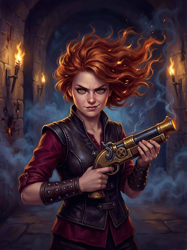 Melyth — červenovláska s guľometačom